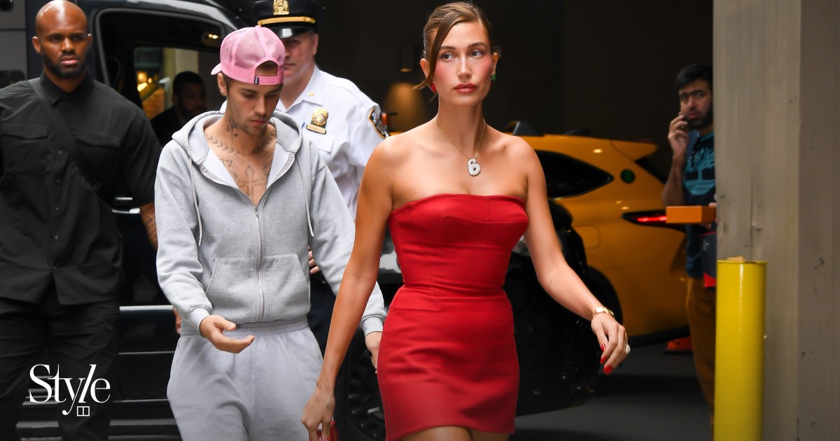 justin bieber and wife red dress Grounds for divorce'? Justin and Hailey Bieber's fashion at her Rhode x  Krispy Kreme collab launch sparked an internet uproar, with the model in a  sleek dress and the singer … in