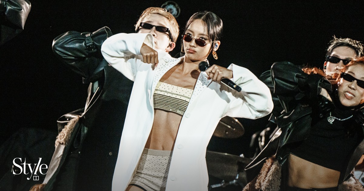 Cantopop singer Marf Yau wows in Fendi opening for Coldplay at Kai Tak ...
