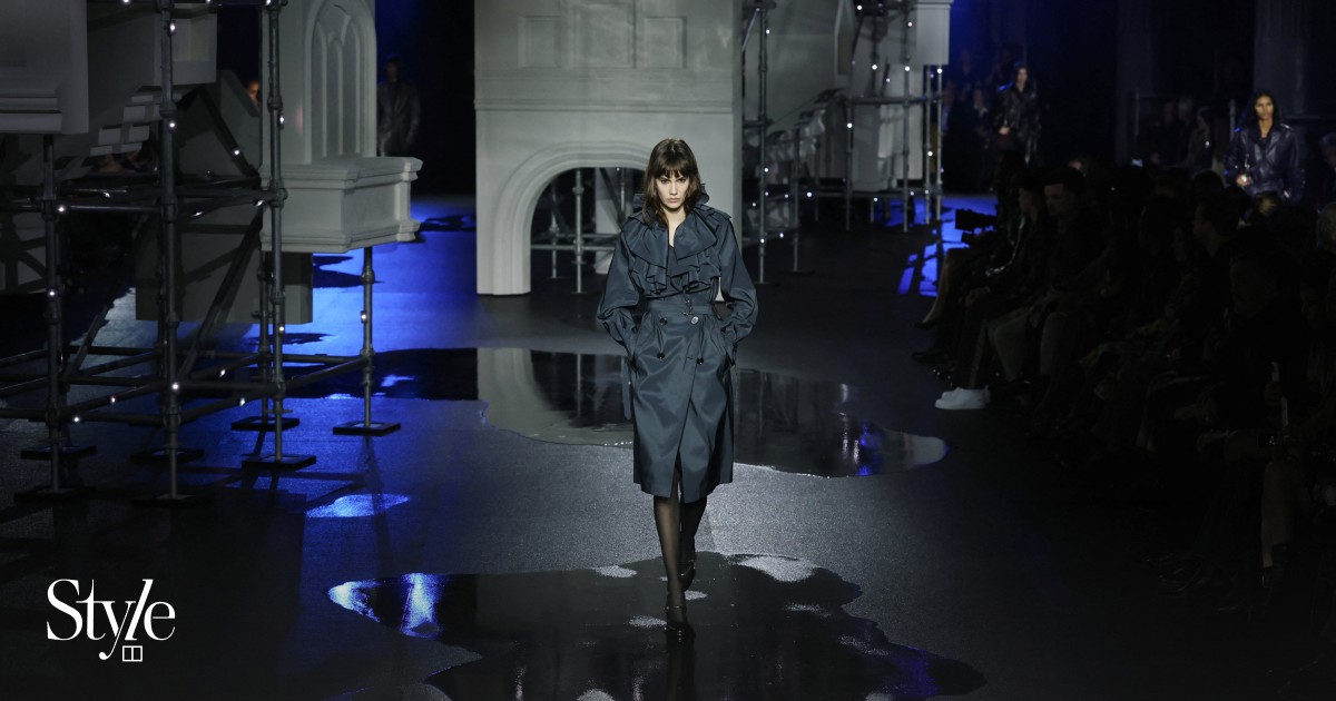 London Fashion Week 2026: Burberry pays a rainy homage to its British heritage