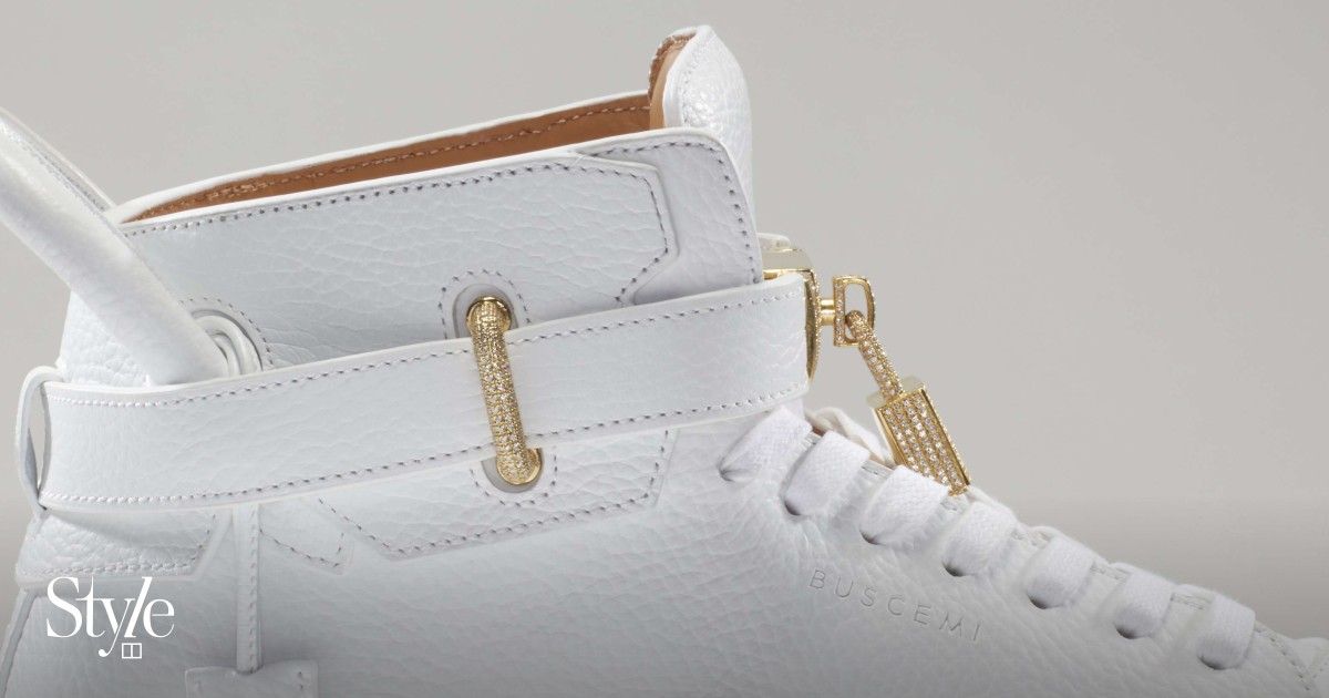 VNDS Buscemi B-Court High Top White Leather Luxury Sneakers Size 11 US / 44 EU Womens Buscemi White Leather Alta High Top Sneakers Size  main image 2