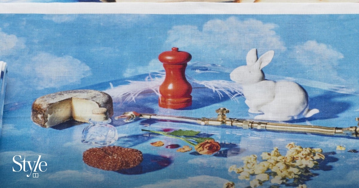 Loewe launches table linen set featuring the works of famous