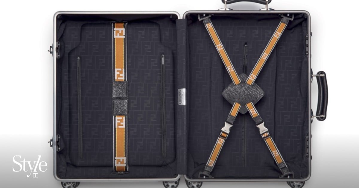 Fendi ロゴトートバッグ ネームタグ付き rimowa bag Fendi and Rimowa collaborate on a chic and sleek suitcase | South