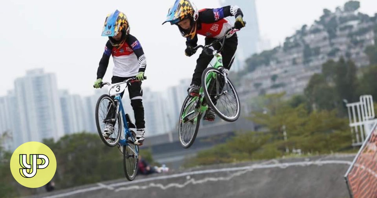Two of Hong Kong's best BMX bikers are ten and eight years old YP
