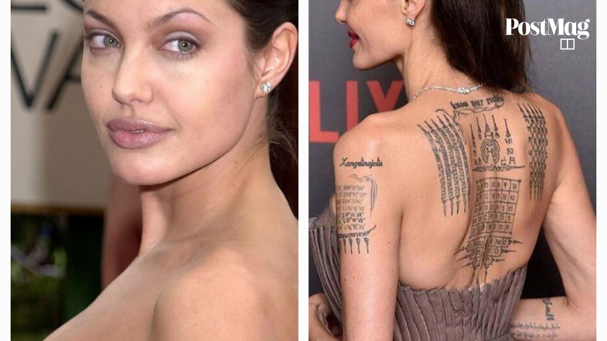 12 of the most tattoo-obsessed celebrities, from David Beckham, Ed Sheeran  and Justin Bieber, to Rihanna, Billie Eilish and Angelina Jolie – but who  has over 100 on their body? | South China Morning Post, image size:1200x675