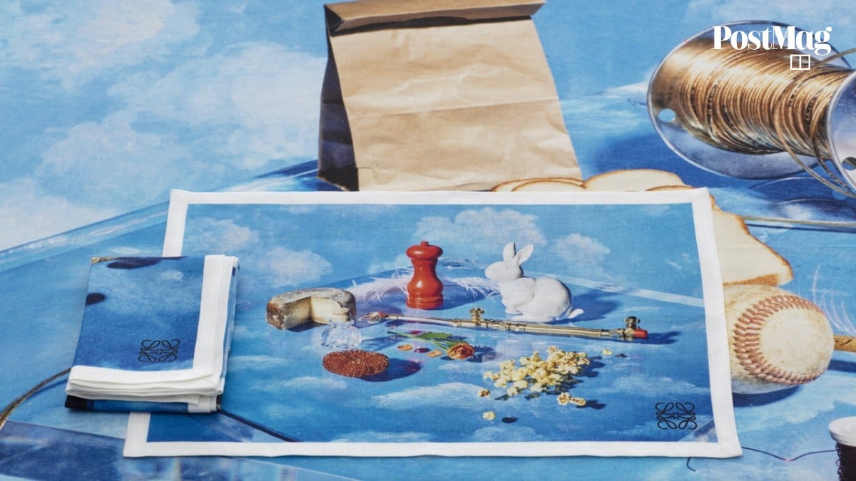 ロエベ　テーブルリネンセット　スティーブマイゼル　LOEWE ロエベ」から巨匠の作品をフィーチャーした限定テーブルリネンセットが登場