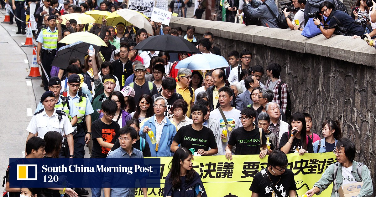 Occupy supporters march to liaison office | South China Morning Post