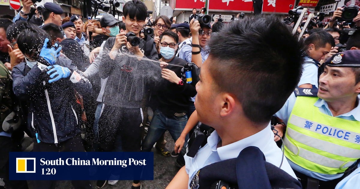 Hong Kong Protest Sees Violence Pepper Spray And Arrests But Triads Stay Away South China 6830