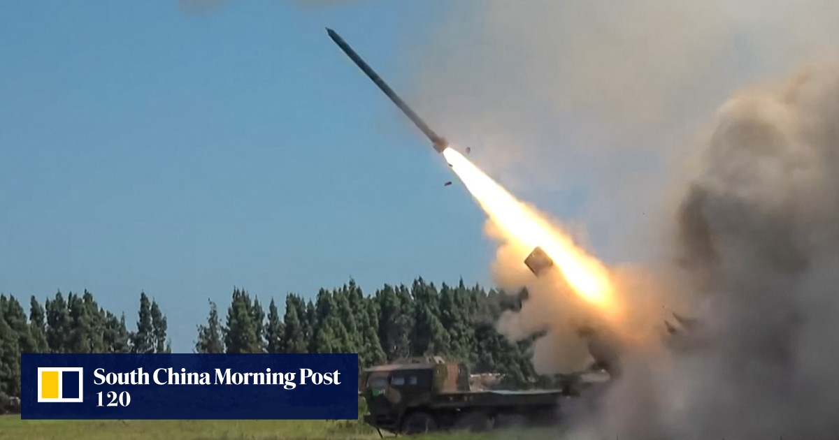 Chinese military rockets used in live-fire drills around Taiwan may ...