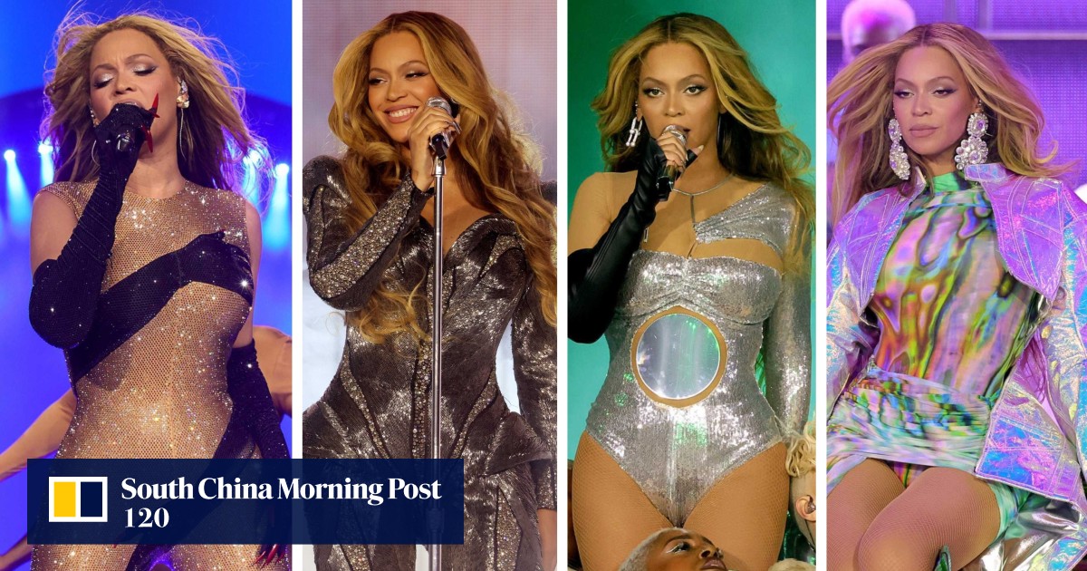 Fashion rebirth: Beyoncé's Renaissance tour wardrobe, revealed – from  Mugler's 'Queen Bee' look and Loewe's 'black hands' bodysuit, to an  Alexander McQueen catsuit and Balmain pearls