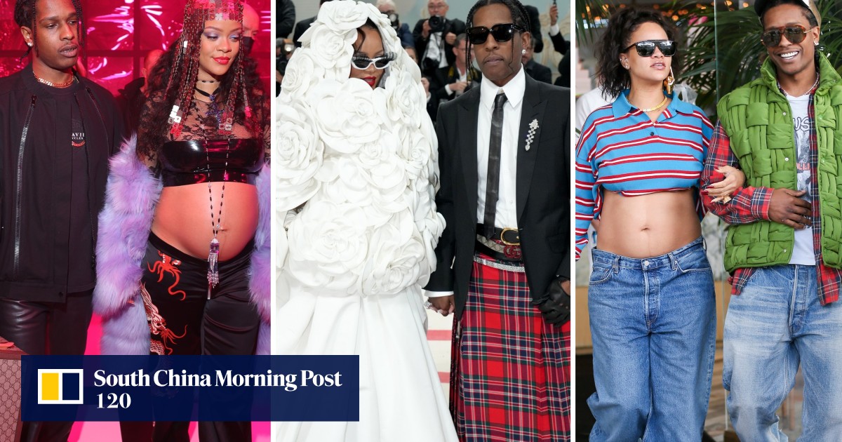 Rihanna and A$AP Rocky at the Louis Vuitton Runway Show, All of Rihanna  and A$AP Rocky's Best Fashion Moments Over the Years