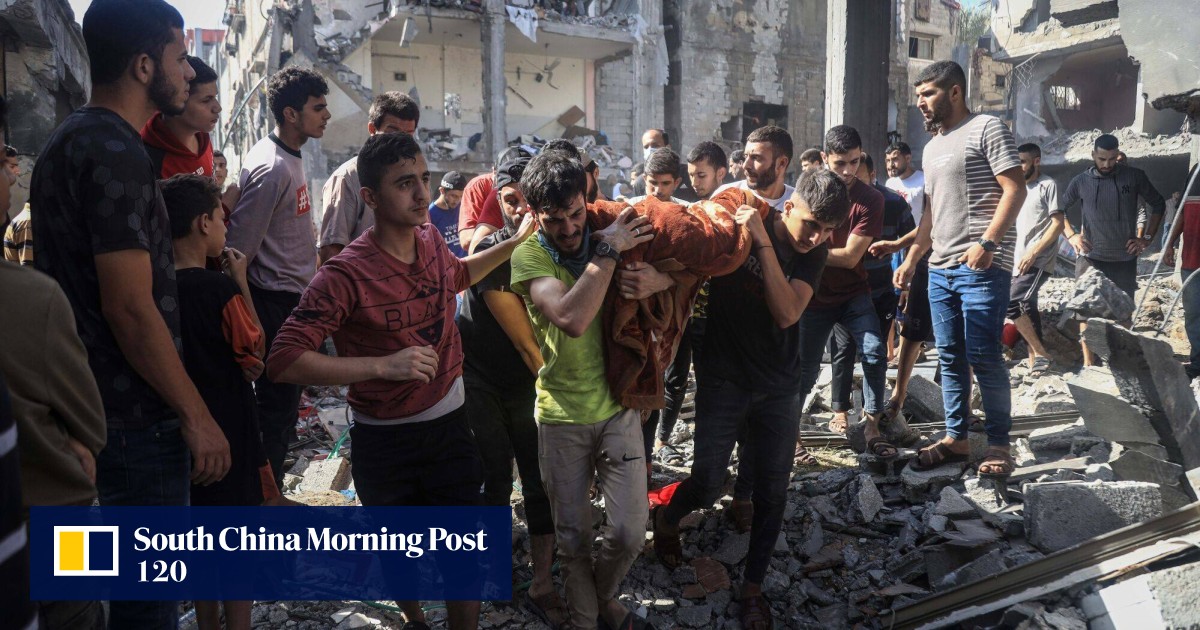 Israel military official claims ‘no humanitarian crisis in Gaza’ as France’s Macron calls for a ‘ceasefire’