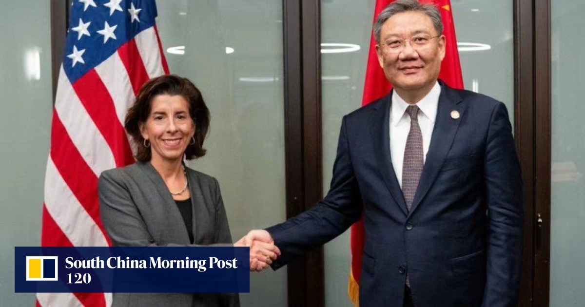 US, China must curb national security impact on trade, commerce minister Wang Wentao tells counterpart Gina Raimondo