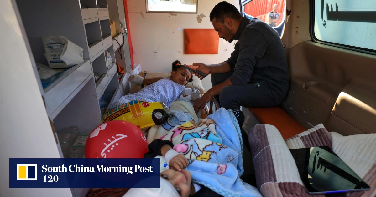 First group of wounded Palestinian children from Israel-Gaza war arrives in UAE