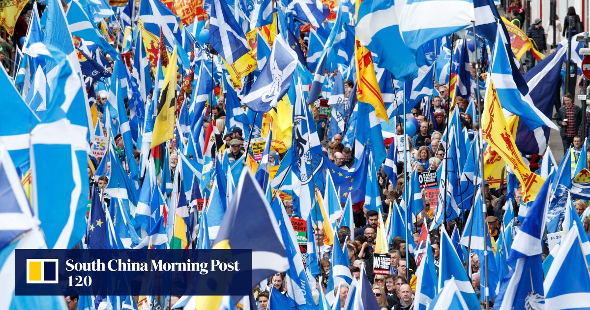 Thousands join Glasgow march for Scotland independence | South China