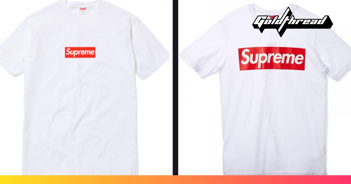 The delicious irony of Supreme raging at a fake Supreme Goldthread