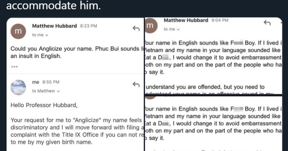 Anglicising Asian Names Another Form Of Racism Just Ask Phuc Bui South China Morning Post