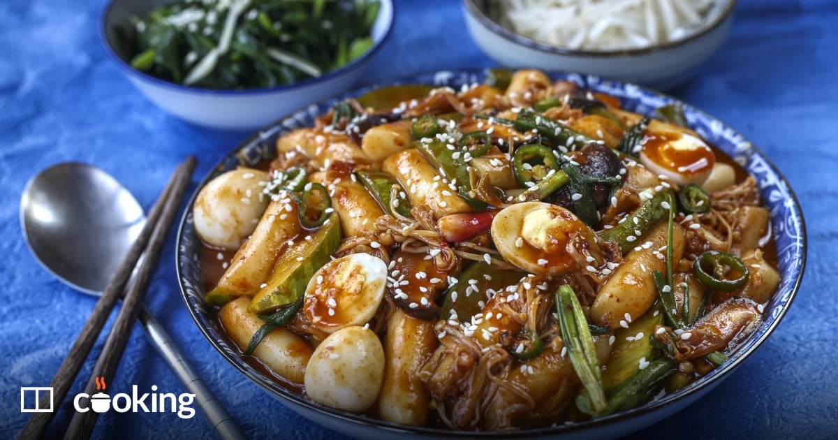 Easy Korean vegetarian spicy rice cakes (tteokbokki) recipe SCMP