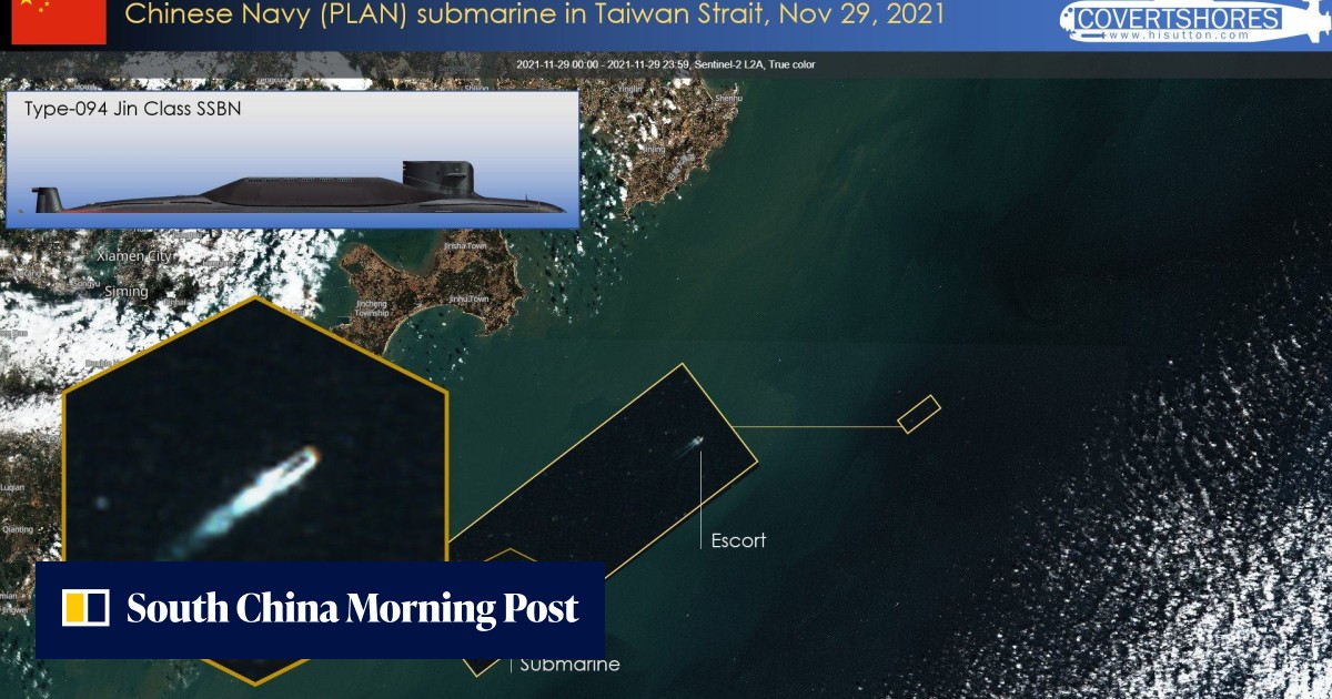 Chinese nuclear submarine spotted sailing on the surface in Taiwan Strait - Vimarsana News