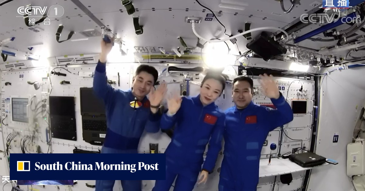 Chinese astronauts give live science lecture from space station to Hong Kong, Macau pupils - Vimarsana News