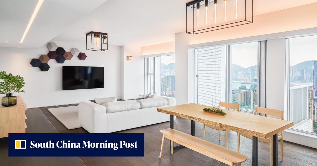 A couple's minimalist apartment pares down furniture to the bare essentials to emphasise its stunning views of Hong Kong - Vimarsana News