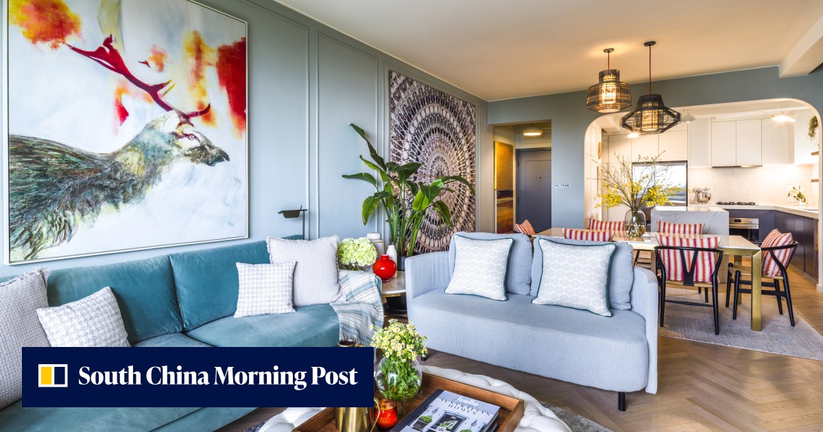 Painting provides the colour palette for 'liveable' family home in Hong Kong that's centred on an open-plan kitchen - Vimarsana News