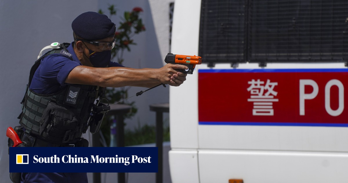 Hong Kong police say officer pointed pepper solution launcher, not gun, at suspect - Vimarsana News