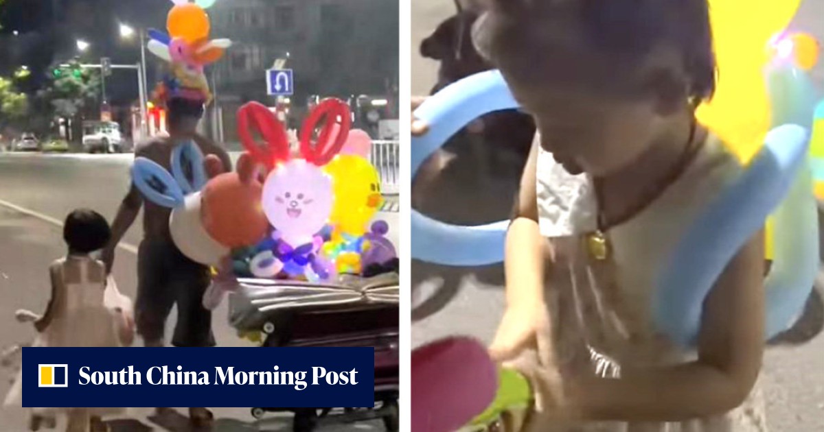 'Dad gives all his love': homeless single father in China taking 'princess' daughter to sell balloons at night with luggage in tow moves many to tears - Vimarsana News