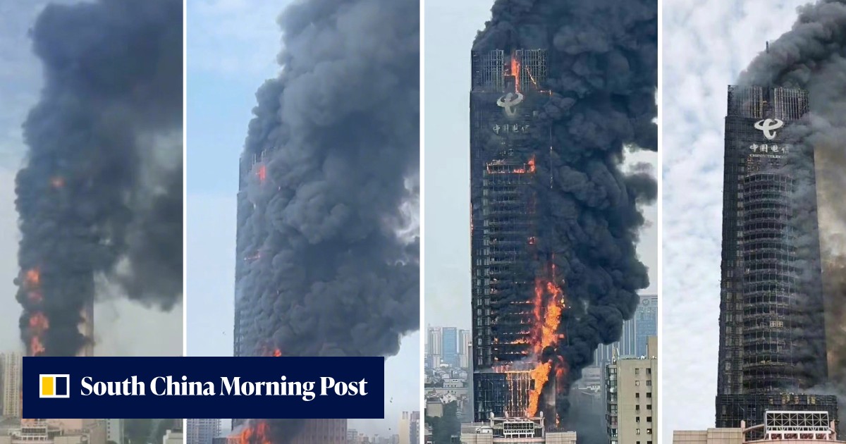 Fire engulfs 42-storey skyscraper in central Chinese city Changsha - Vimarsana News
