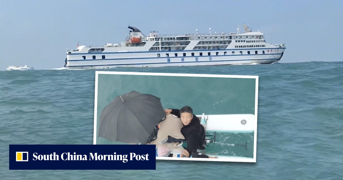 Saved US$6: 2 men in China ride water bike for 6 hours on open ocean without life jackets to avoid ferry fare, causing alarm - Vimarsana News