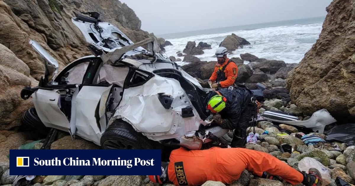 Wife of US doctor who drove Tesla off cliff with family says he was trying 'to kill everyone' - Vimarsana News