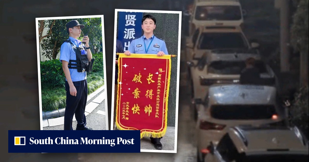 'Handsome and solved case quickly': China victim lauds crime-fighting skills of good-looking police officer with flattering pennant banner - Vimarsana News