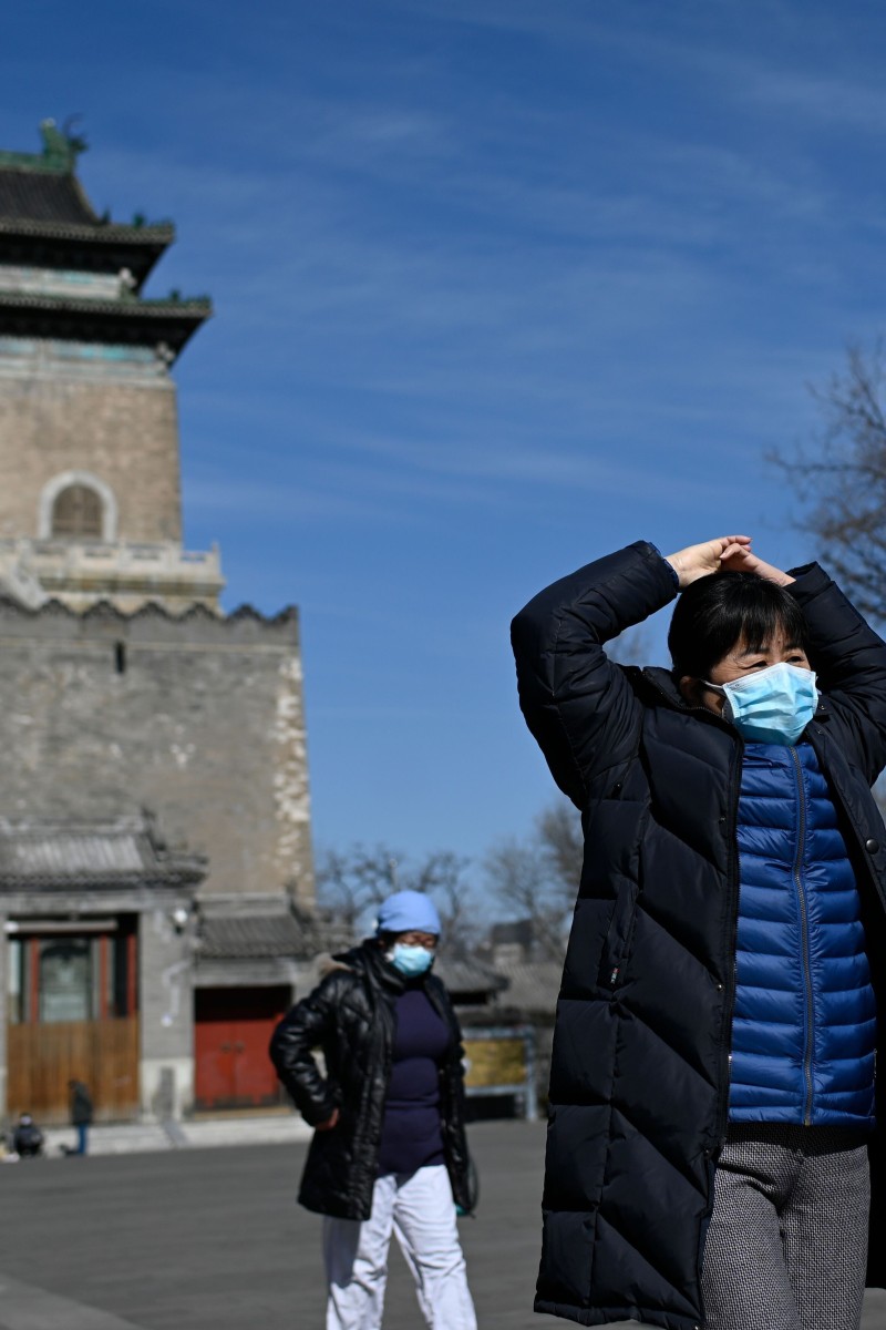 Blue skies were an unexpected upside of locking down cities and halting industrial production across China. Photo: AFP