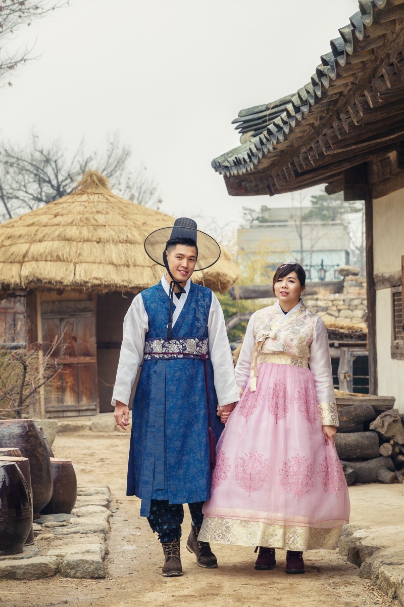 Hanbok Dress New Korean Clothing Women Court Dress Daily Performance Clothes  | eBay