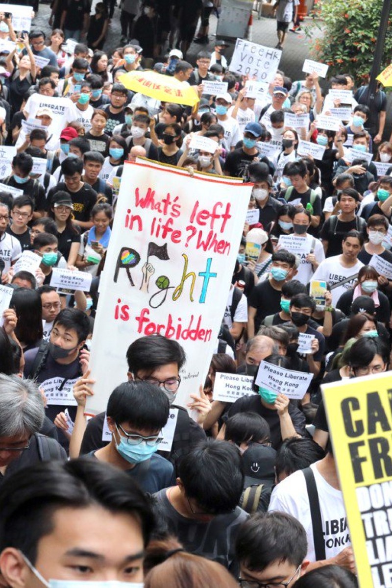 Hong Kong Extradition Law Protesters March To G20 Embassies In HK To   Extra 