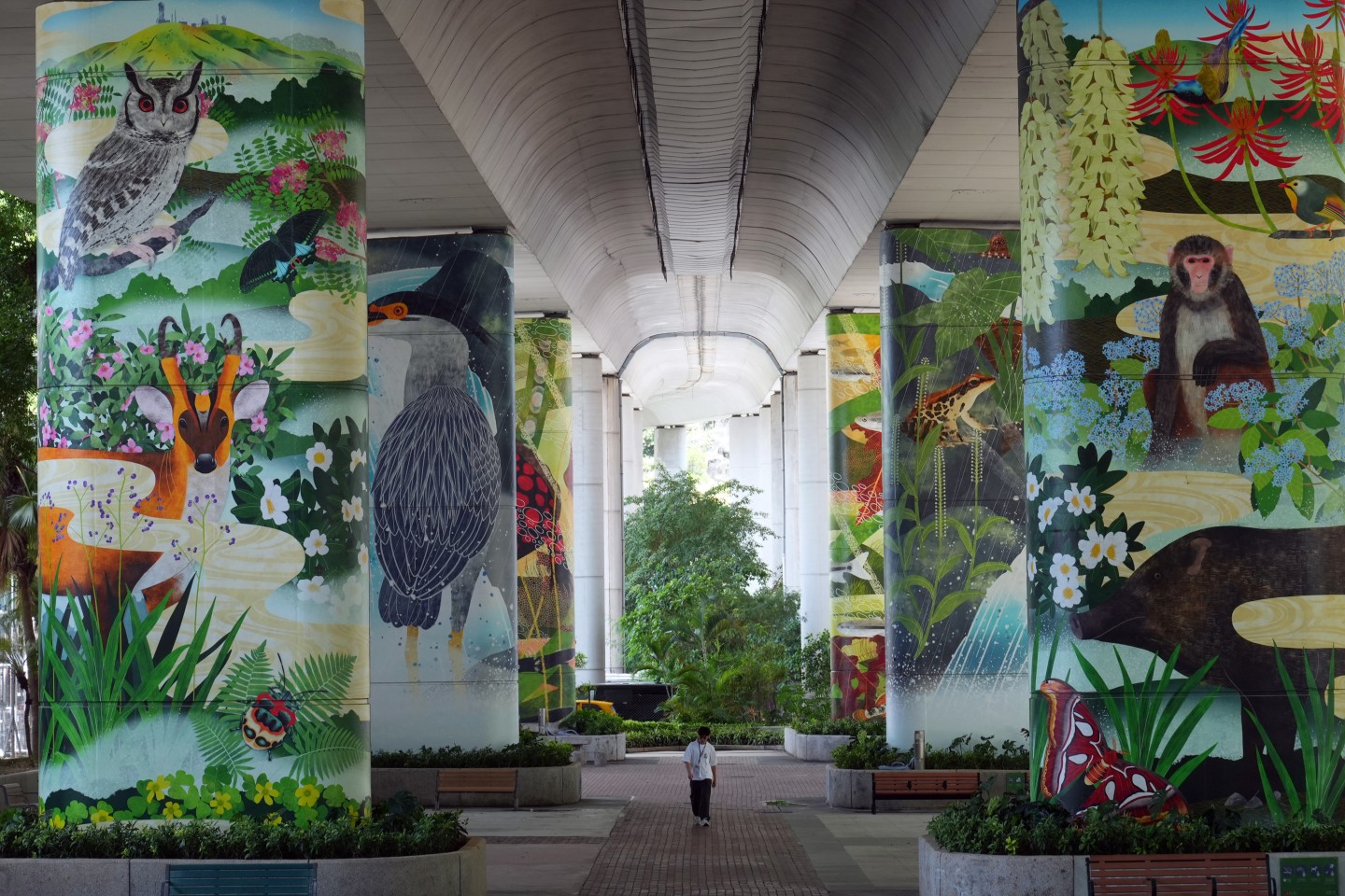 ‘Tsuen Wan: Into the Landscape’ by ecological art and design unit Seika Studio located at Hoi Shing Garden. Photo: Sam Tsang