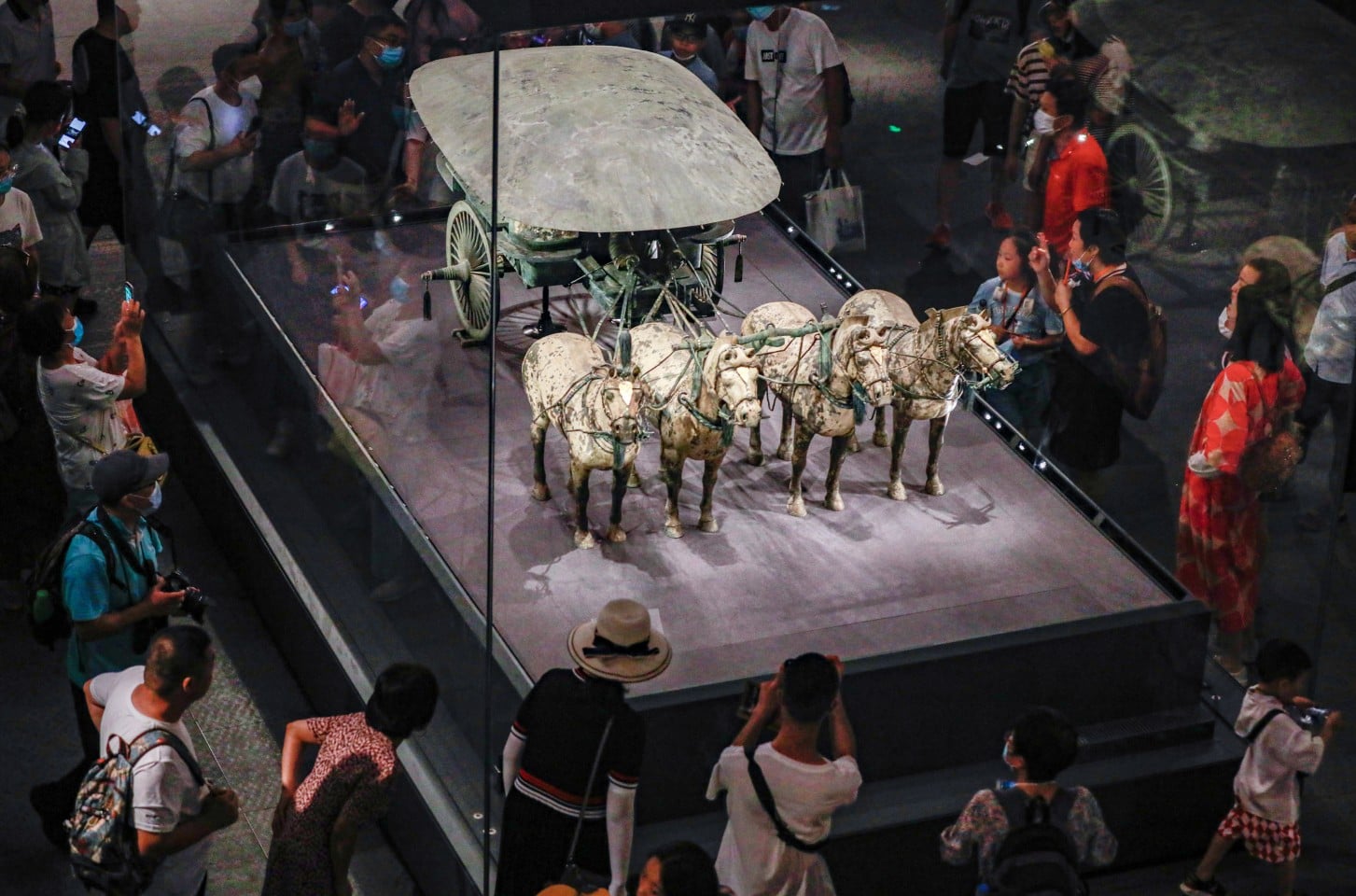 A view of the Bronze Chariots Museum in Xian on July 31, 2022. Photo: VCG
