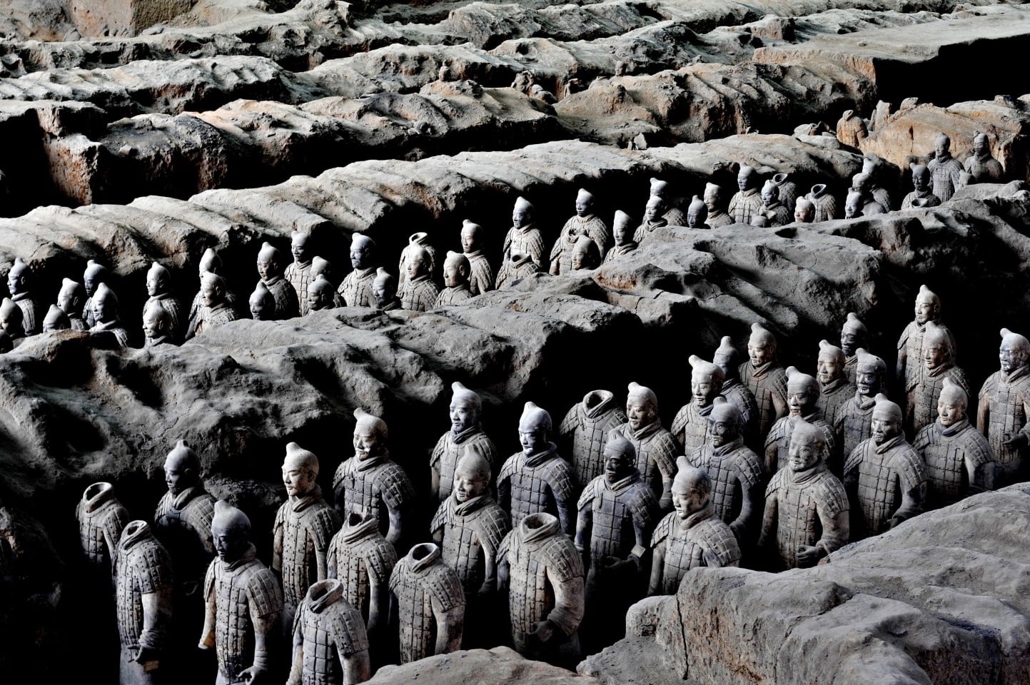 Terracotta warriors are exhibited at the Museum of the Terracotta Warriors and Horses of Qin Shihuang in Xian. Photo: Imaginechina