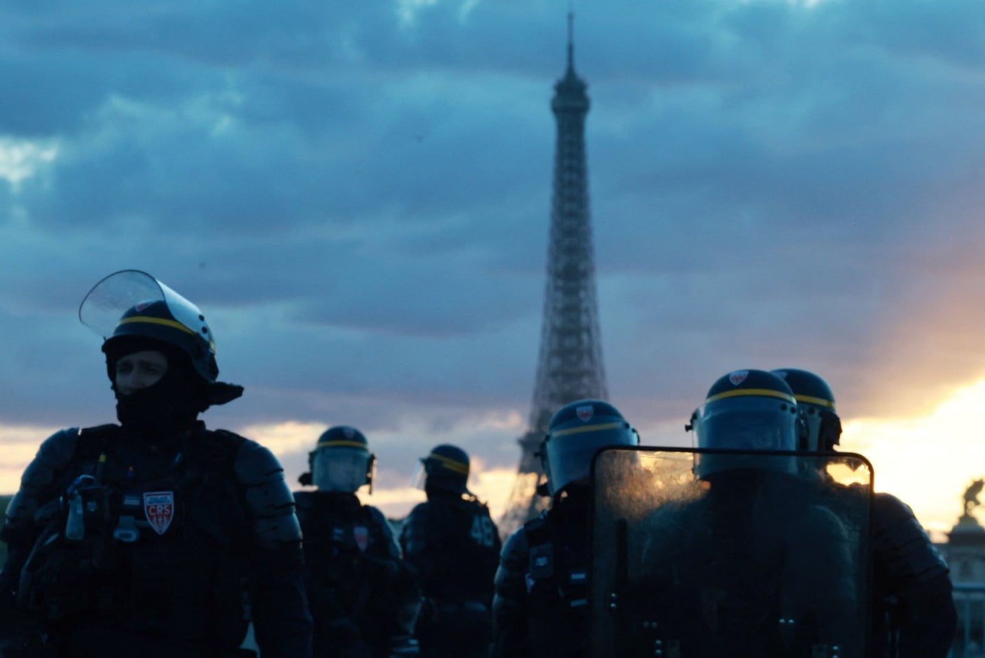 French riot police secure the area near the Place de la Concorde. Photo: Reuters