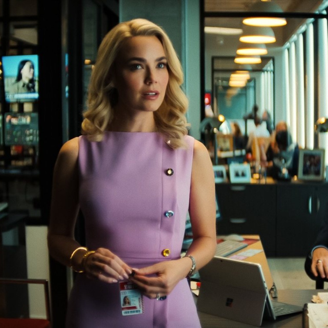 Rebecca Rittenhouse in a scene from His & Hers. Photo: @rebeccarittenhouse/Instagram