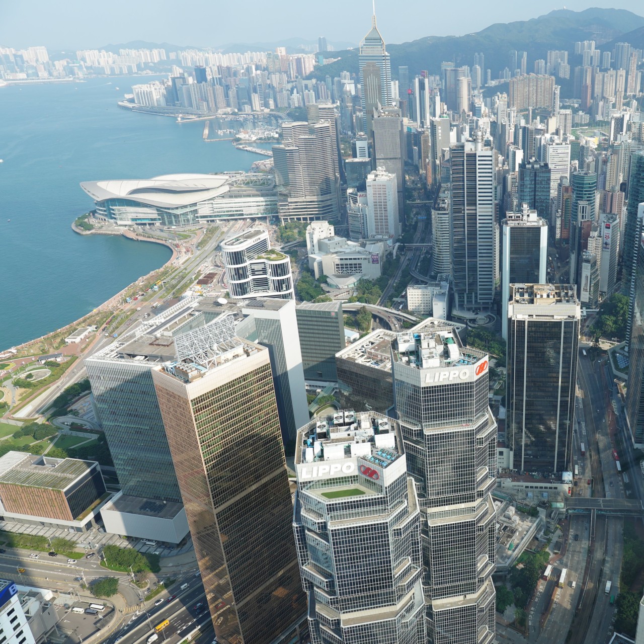 View of Admiralty from the Bank of China Tower\'s top floor. Demand for prime office space in Central and Admiralty picked up in the first half of the year. Photo: Robert Ng