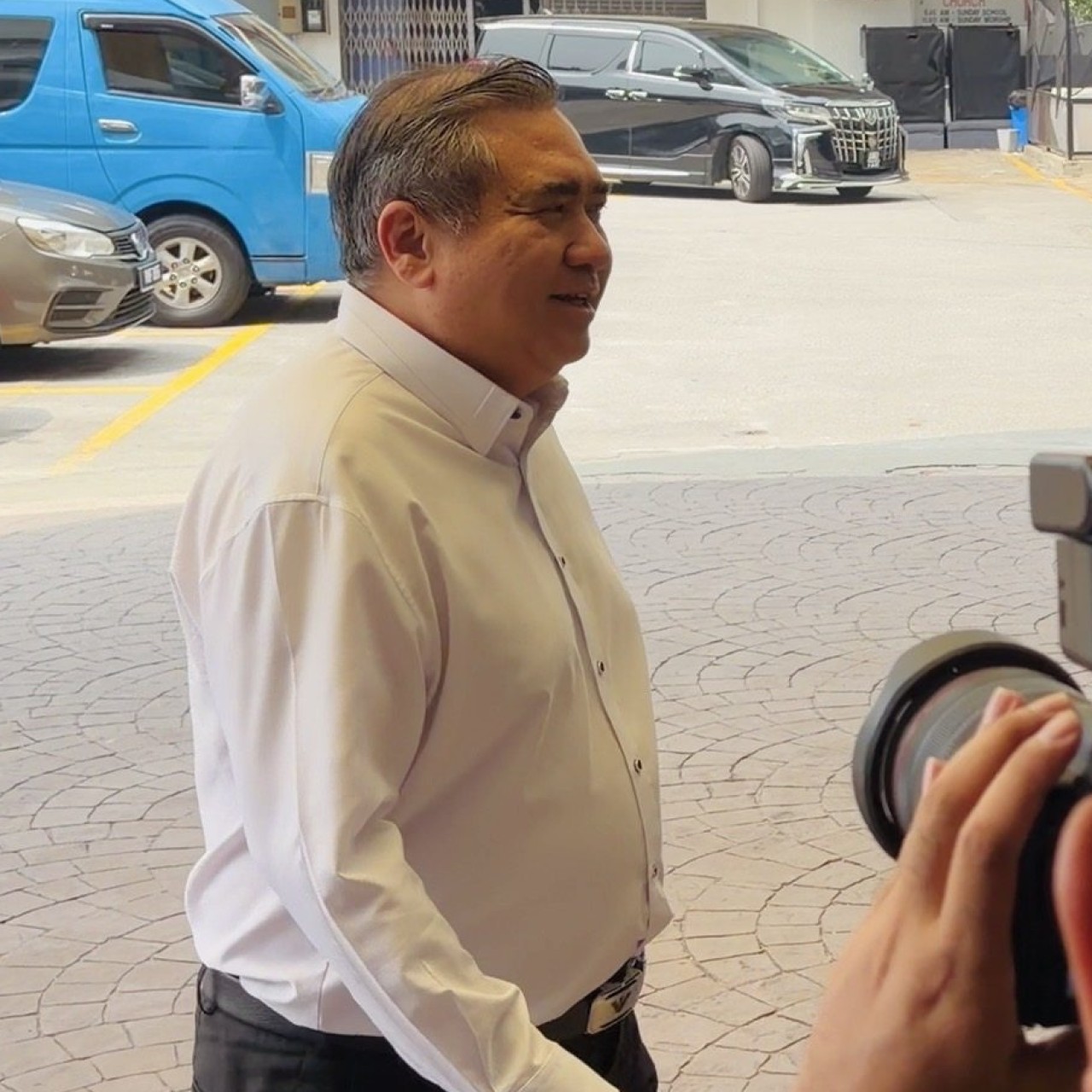 DAP secretary general Anthony Loke arrives at his party\'s headquarters on Saturday afternoon. Photo: Ushar Daniele