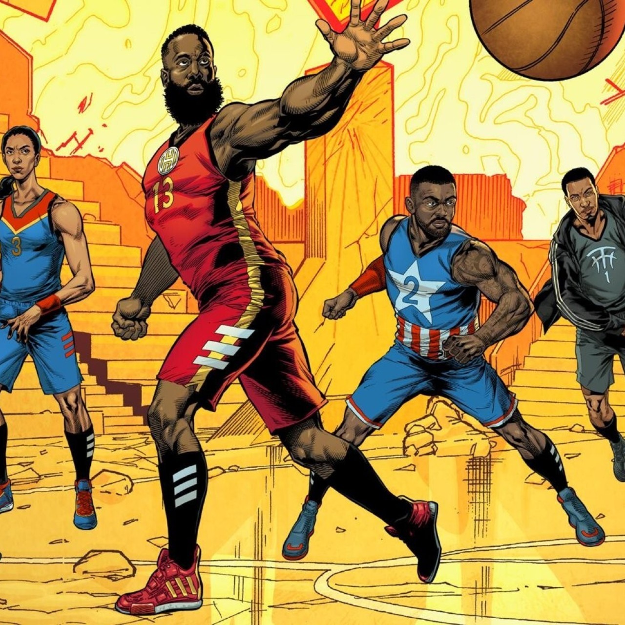 Marvel x Adidas shoes recast basketball superstars as Avengers