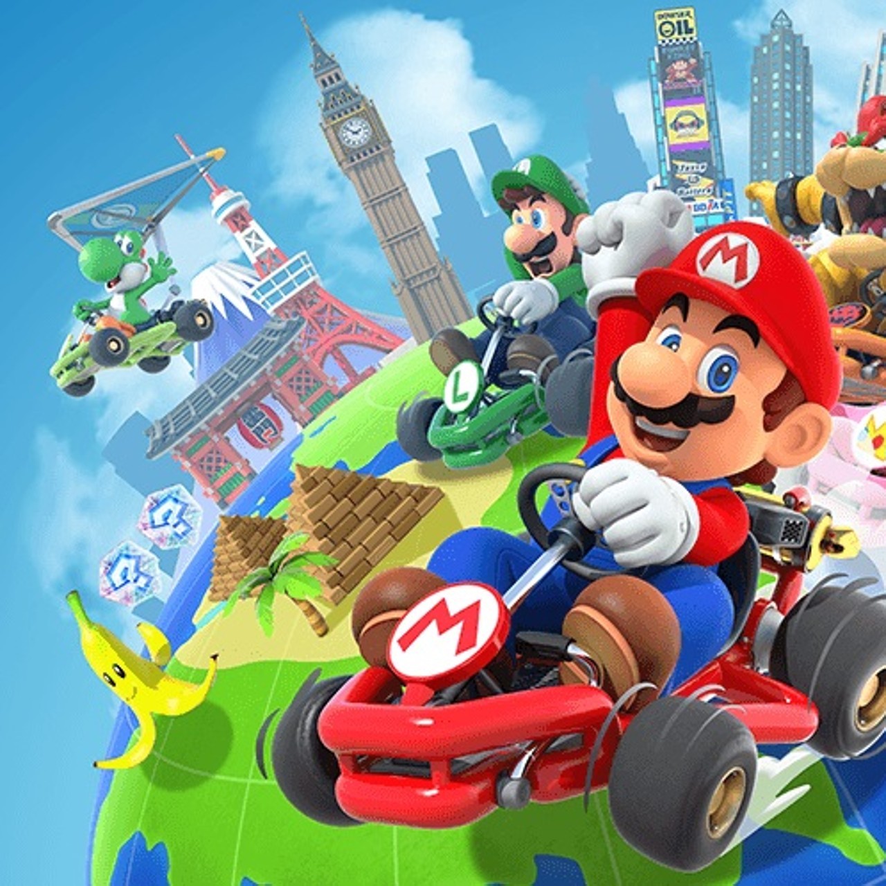 Does Mario Kart Tour sync with Mario Kart 8 Deluxe on Nintendo Switch?