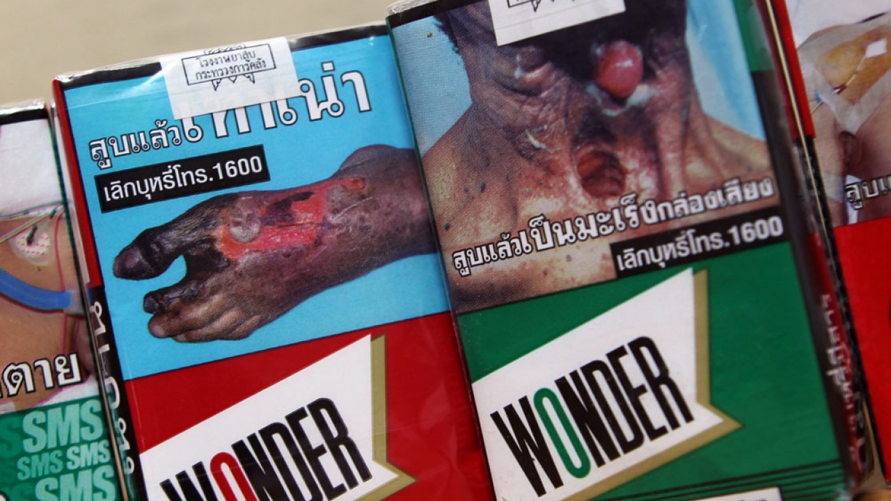 thailand cigarette packaging Japan firm sues Thailand over cigarette packet warnings