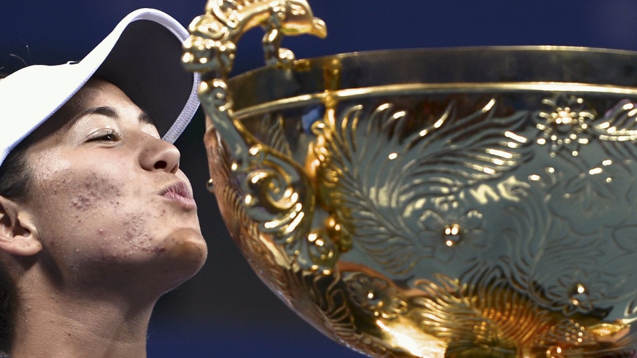 Garbine Muguruza relieved to end trophy drought spanning nearly