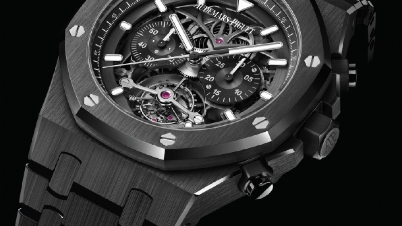 Royal oak tourbillon chronograph openworked black clearance