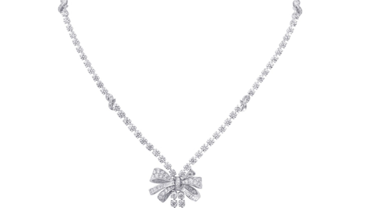 Graff Tilda's Bow Double Strand Diamond Necklace