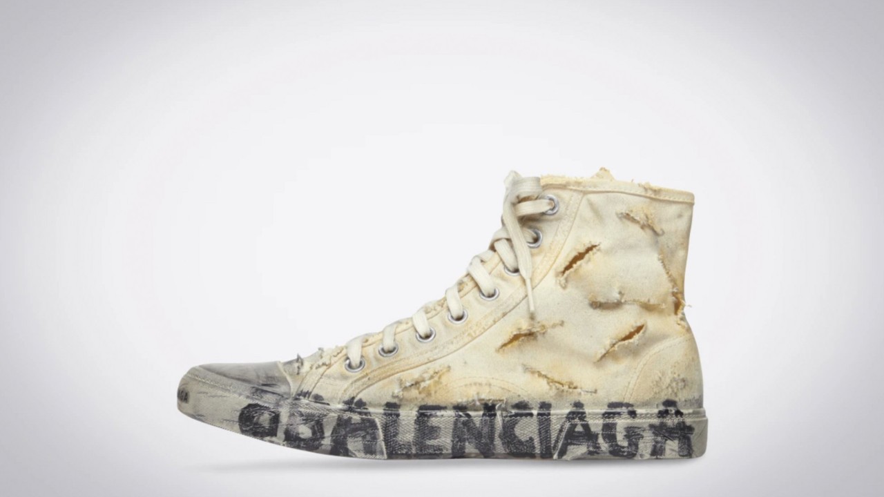 Balenciaga's trashed trainers tap into fashion controversy