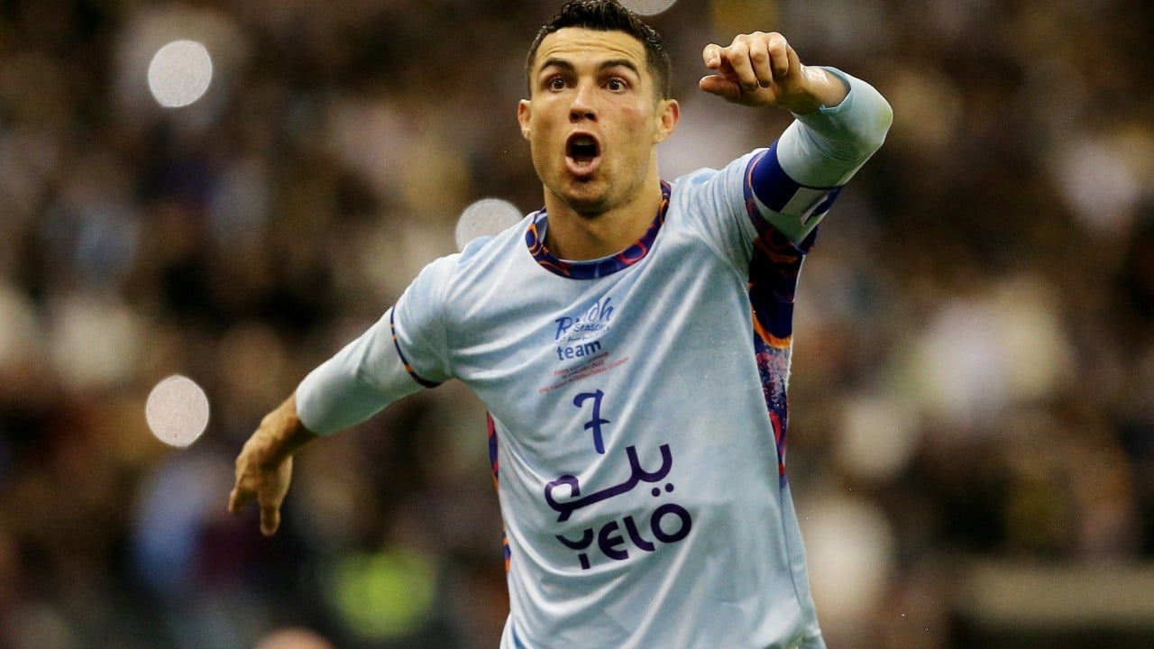 Cristiano Ronaldo punched but scores twice in Saudi Arabia reunion