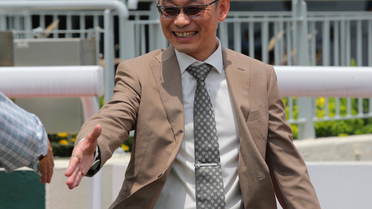 Trainer Jimmy Ting enjoys a recent double.